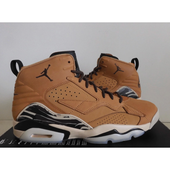 Nike Air Jordan Mvp Flax Brown-Baroque Brown-Black Men Sz 9 [DZ4475-200] - Picture 1 of 7